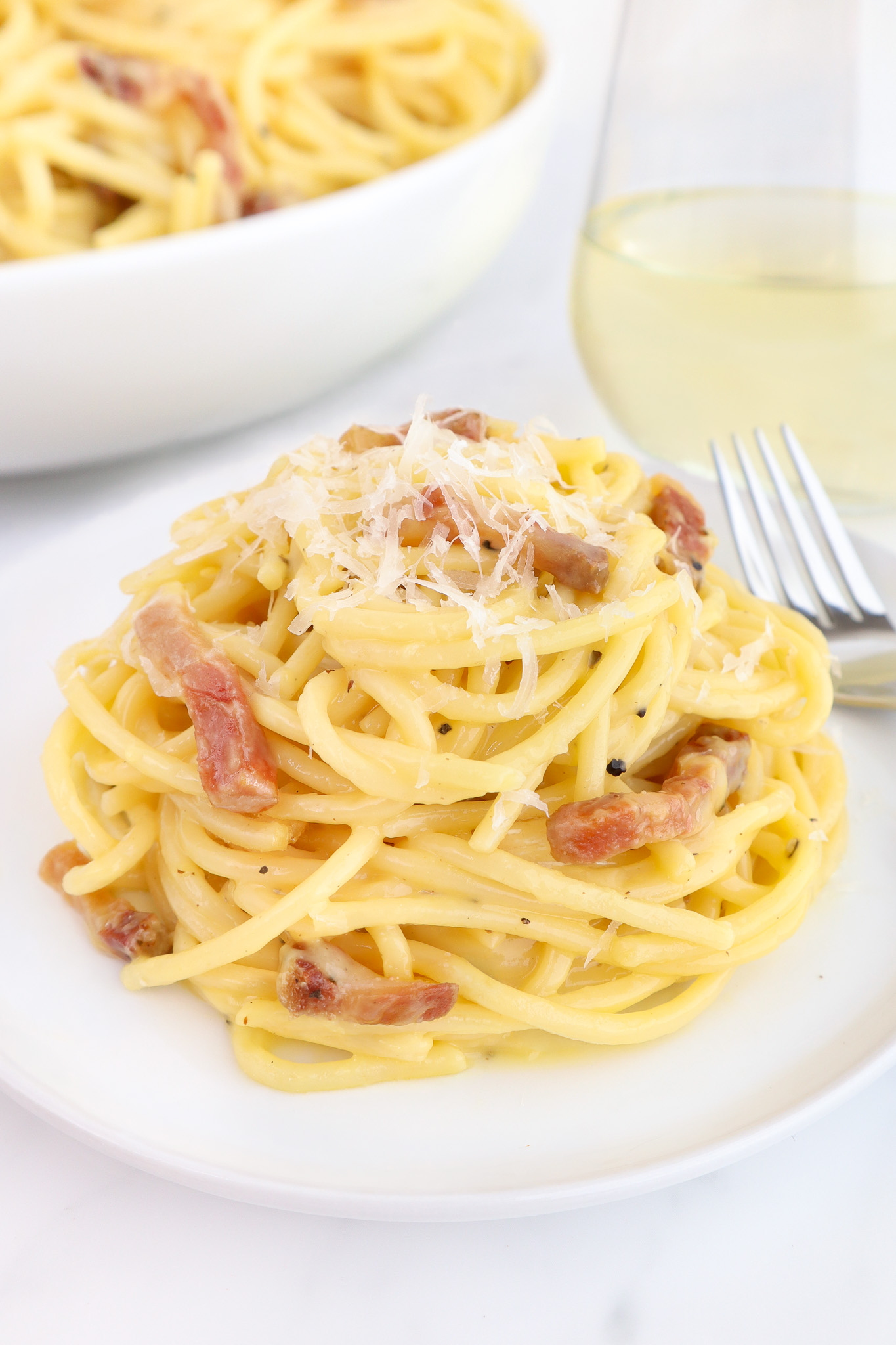 Large Spaghetti Authentic Spaghetti Carbonara | Big Kitchen Dreams